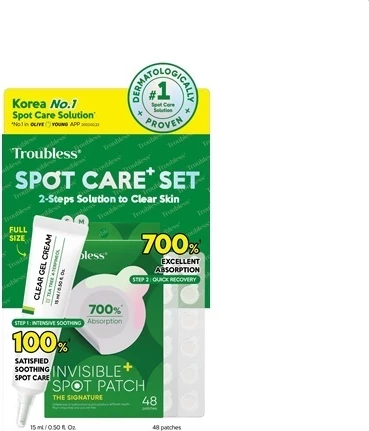 Set për kujdes të lëkurës Troubless Spot Care Plus për femra, 2 copë