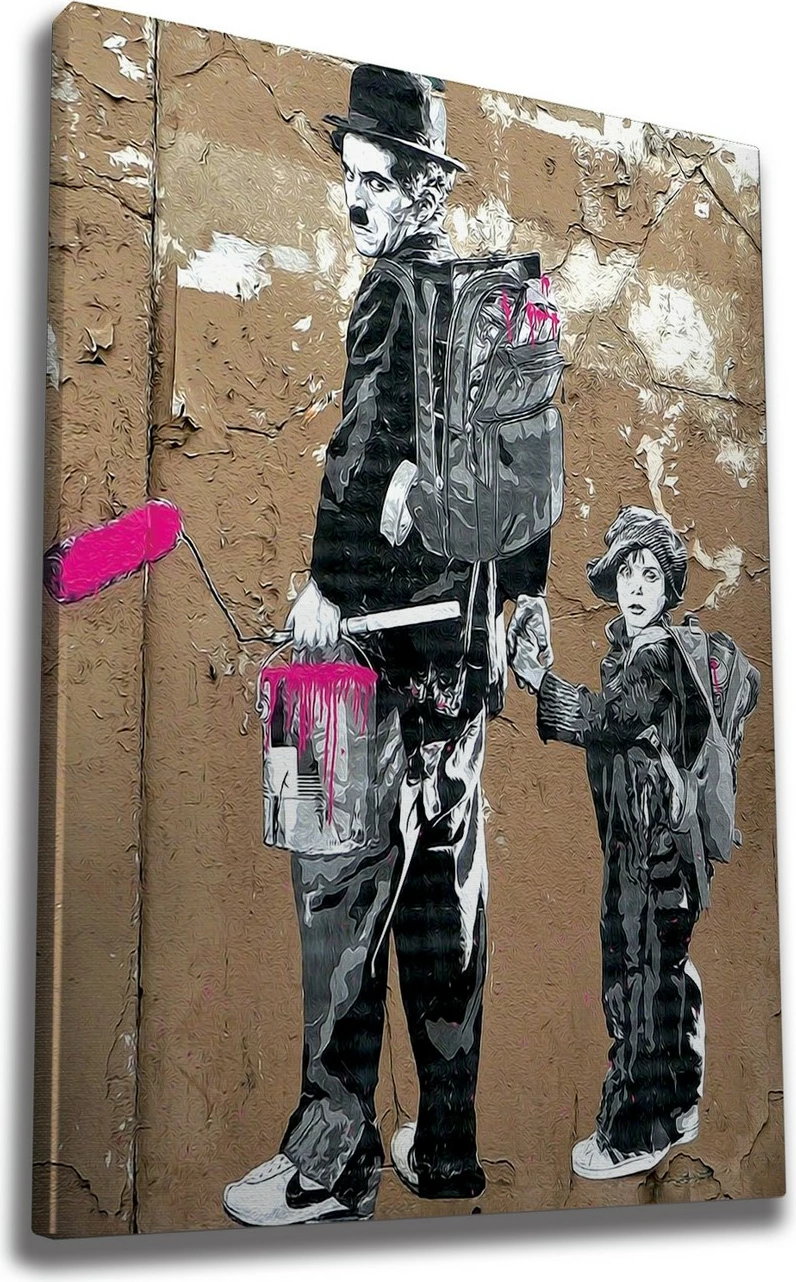 Pikturë dekorative në kanavacë, Banksy, shumëngjyrëshe, WY57, 50x70cm