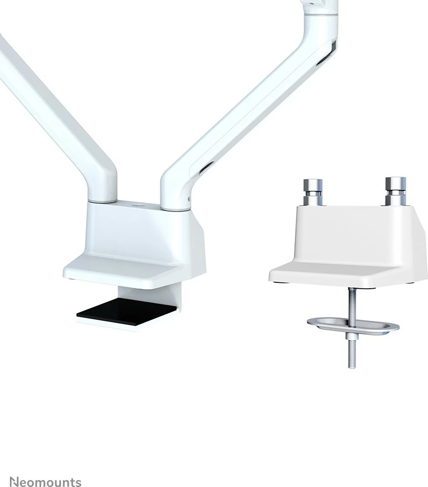 Krah monitori Neomounts FPMA-D750DWHITE2, për 2 ekrane, rregullim me gaz, i bardhë