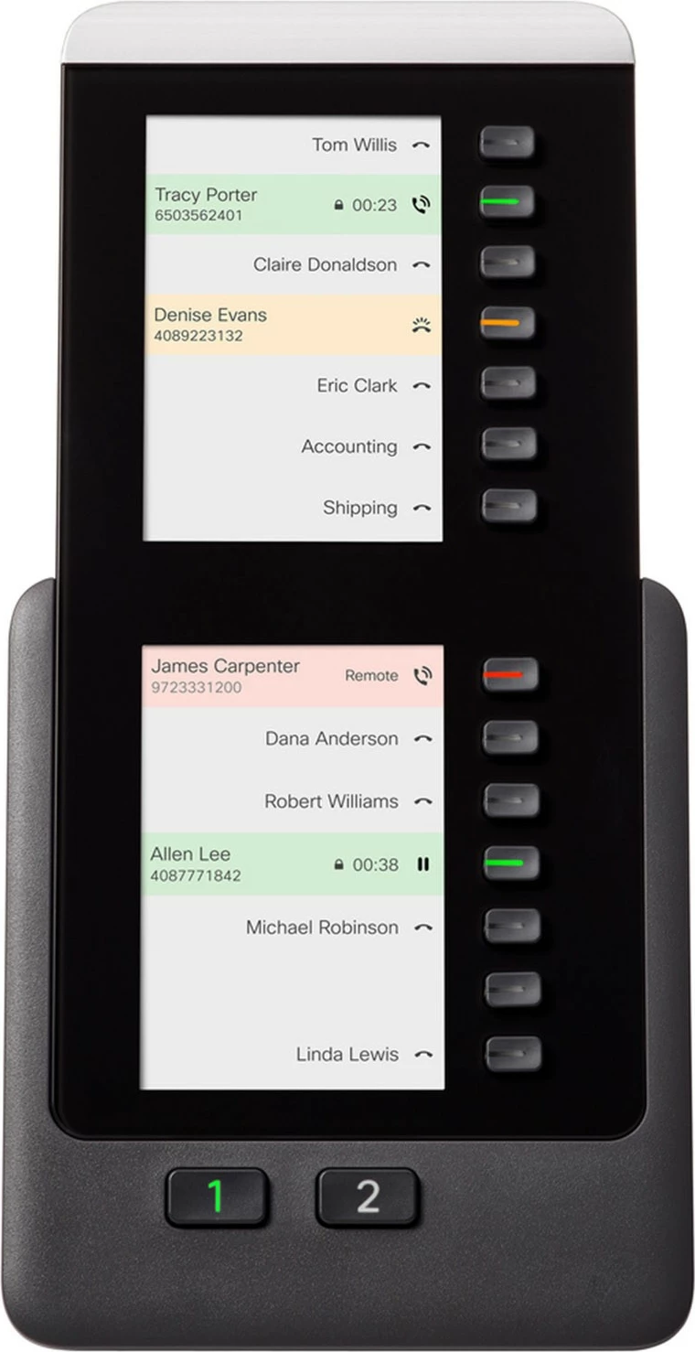 Modul tastierë Cisco 8800 Series Audio KEM, për telefon IP, i zi