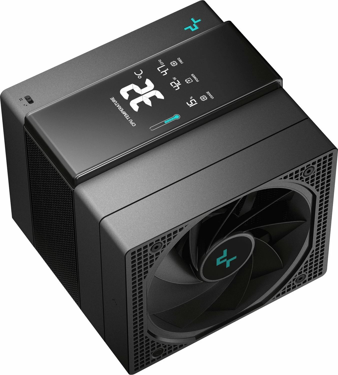 Ftohës CPU Deepcool Assassin IV VC Vision R-ASN4-BKNVMD-G, 300W TDP, 2 ventilatorë 120/140mm, ekran digjital, i zi