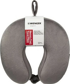 Jastëk udhëtimi Wenger 611884, memory foam, U-formë, gri
