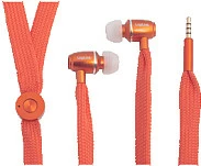 Kufje LogiLink Stereo In-Ear, me mikrofon, 3.5mm, portokalli