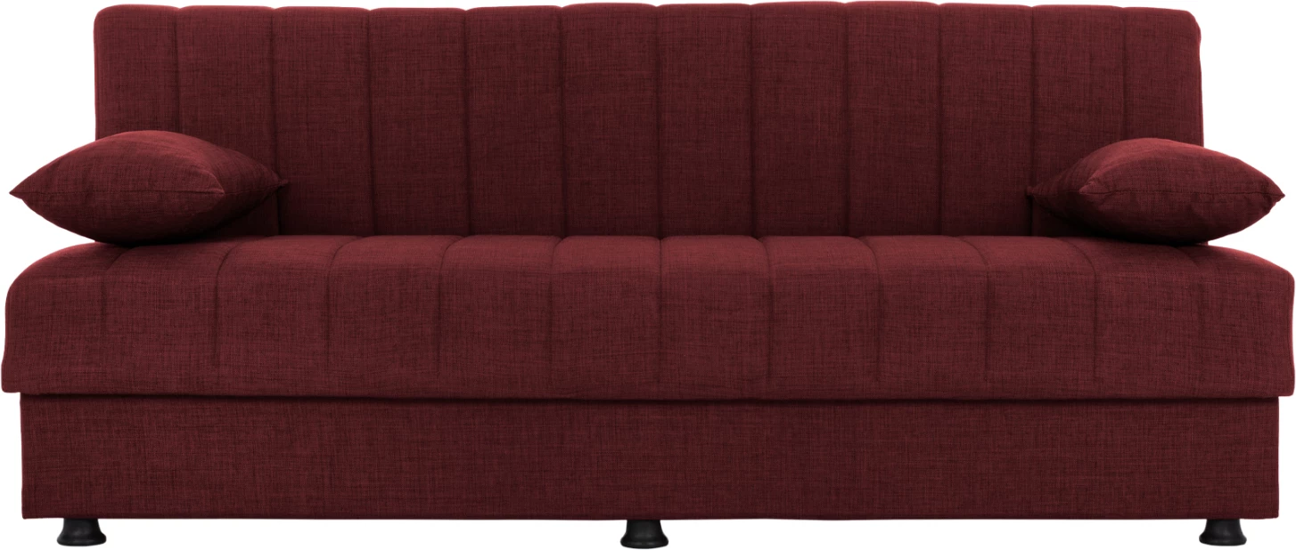 Sofa-shtrat, 3 vendesh, pëlhurë e kuqe, ANDRI FH3239.06