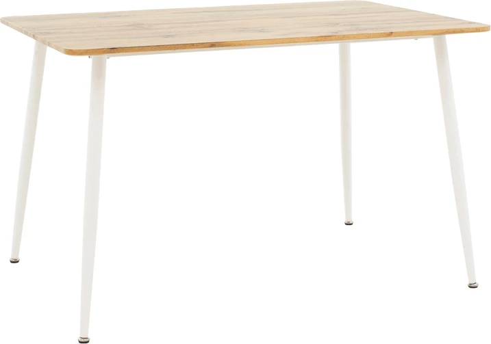 Set tavoline me karrige, Cuba-Parker, 5 pjesë, ngjyrë sonoma-e bardhë, 120x80x75cm