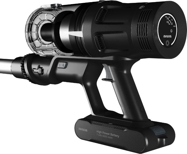 Fshesë me korrent vertikale pa kabllo AIWA ZENKAISUI EVO 4 PET CARE AVC-620, 500W, 32kPa, 3900mAh, 600ml, deri 80min, filtër HEPA, e zezë, set me aksesorë