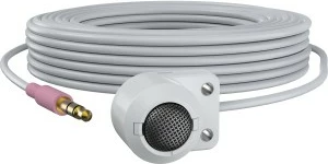 Mikrofon sigurie Axis 01560-001, -22 dB, 20 - 20000 Hz, me kabllo, 3.5 mm, Bardhë