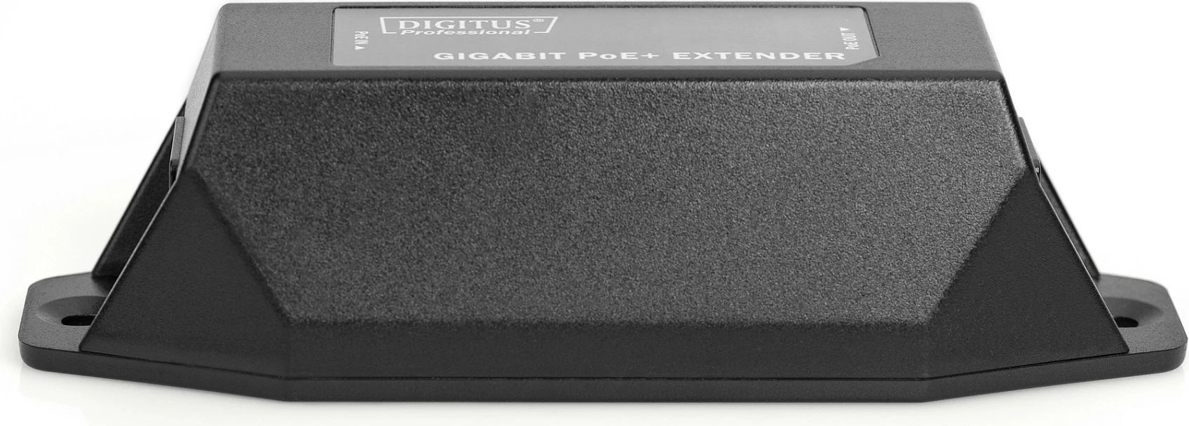 Zgjatës PoE+ Gigabit Ethernet Digitus, 802.3at, 22 W, 2x RJ45, i zi