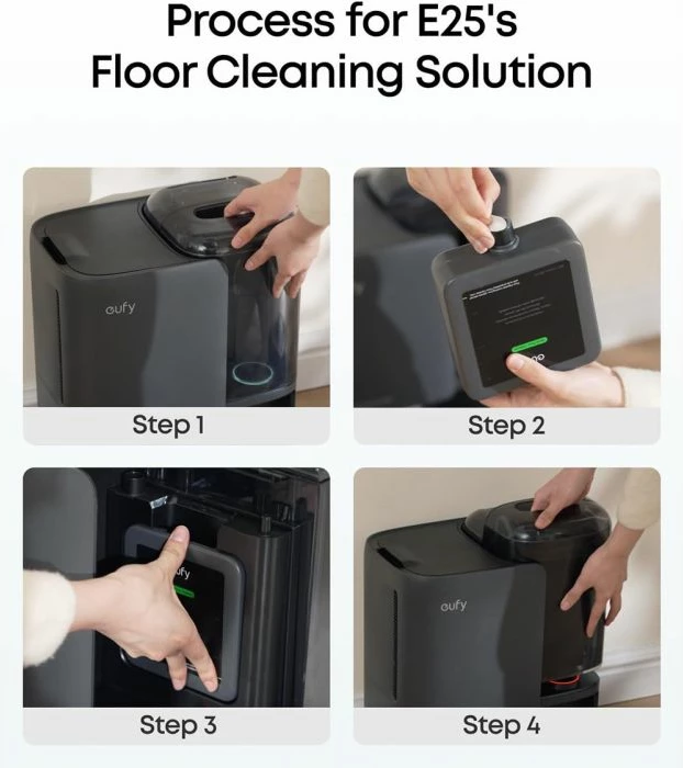 Solucion për pastrim dyshemeje eufy T291HA11 për Robot Vacuum Omni E25, 600 ml