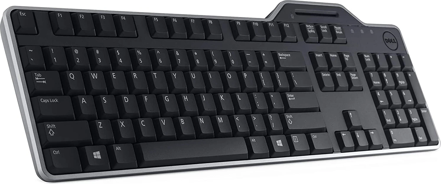Tastierë Dell KB813 me Lexues Kartash, USB, e zezë