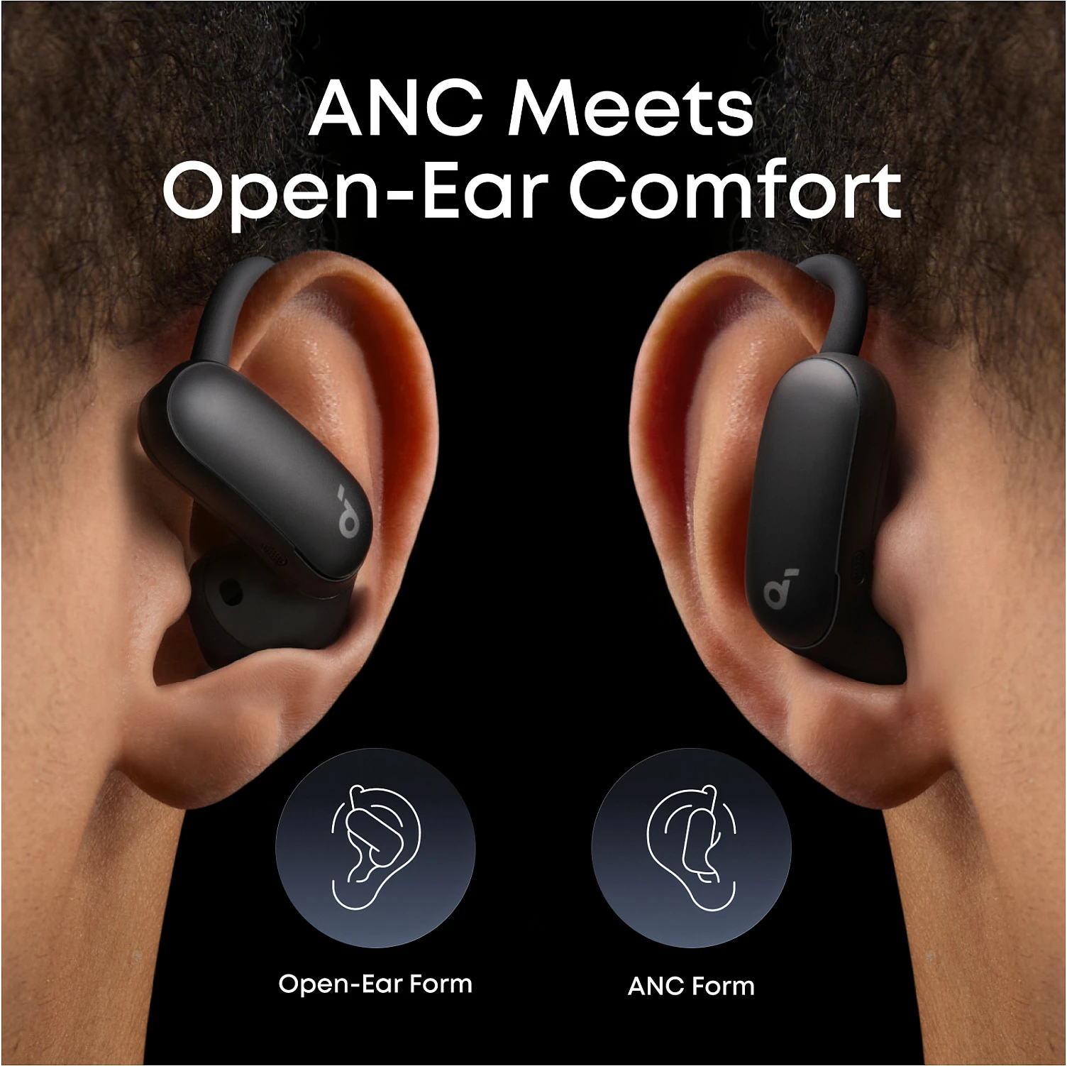 Kufje Anker Soundcore AeroFit 2 Pro, TWS Bluetooth 6.1, IP55, Midnight Black 2