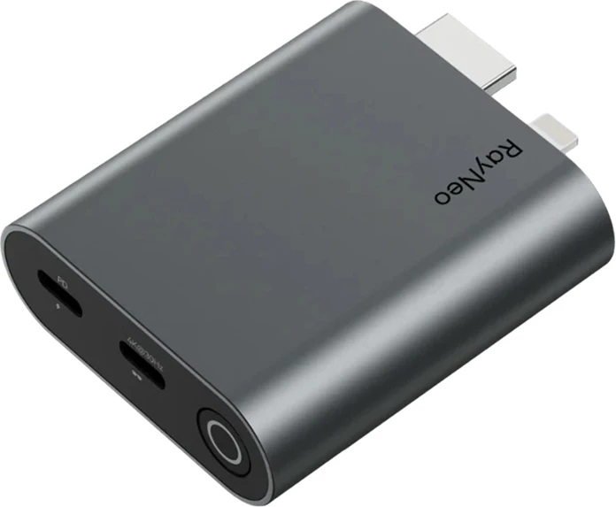 Adapter HDMI në USB-C, RayNeo XRAC-ADA01OS, PD karikim, 1080p 120 Hz, për RayNeo Air 3s/Air 2s/Air 2