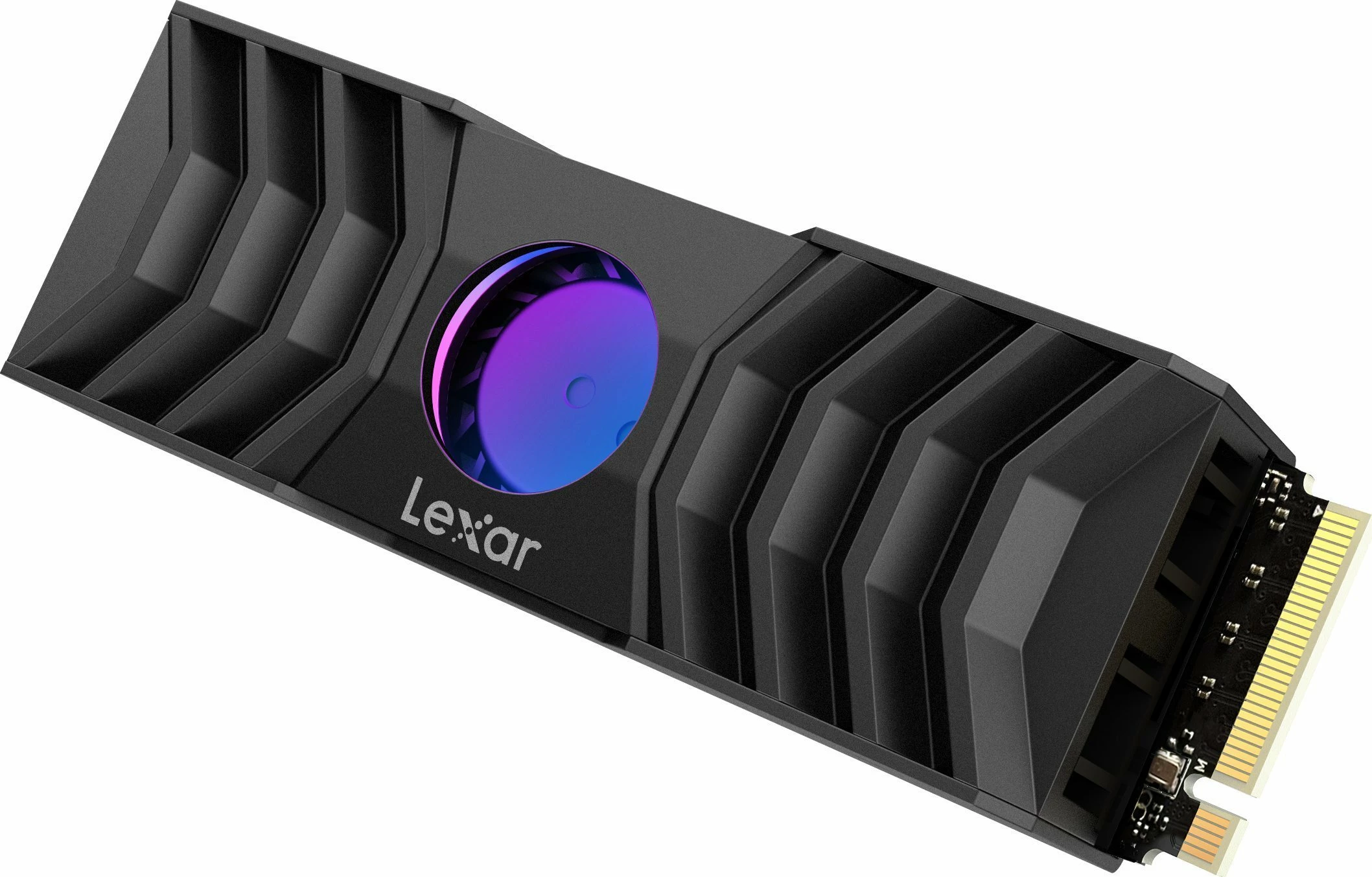 SSD Lexar NM1090 2TB M.2 2280 PCIe 5.0 x4 NVMe me heatsink me ventilator RGB, e zezë