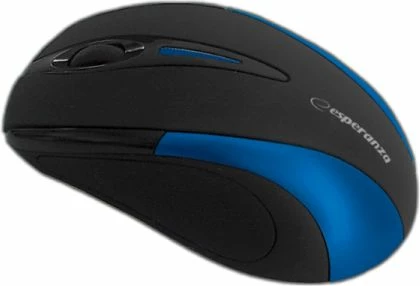 Maus Esperanza Sirius EM102B, me kabllo, optik, USB, 1000 DPI, zi/kaltër
