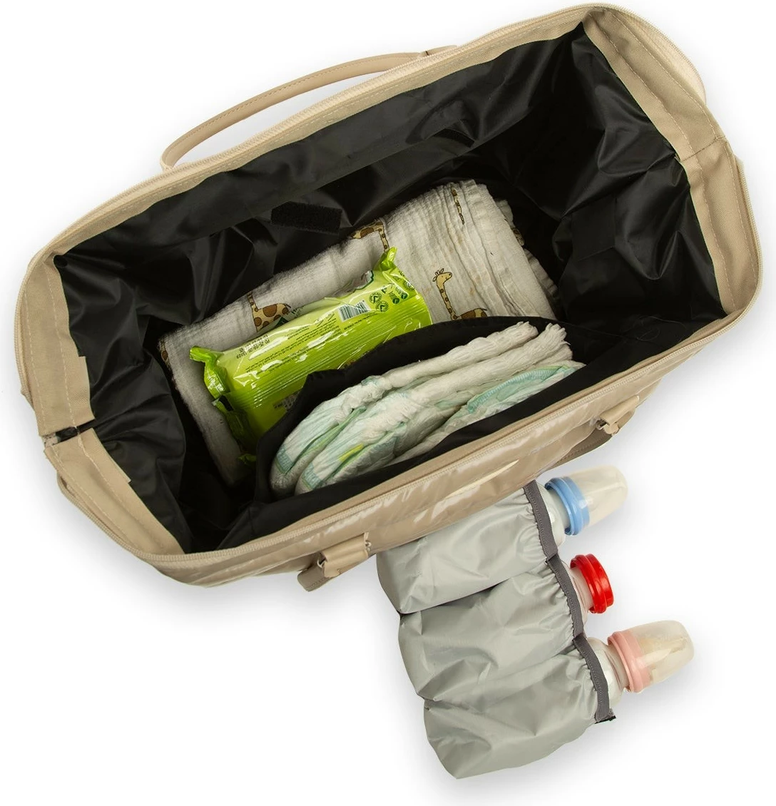 Çantë për pelena Zoozie Bags, 5621 - 79414, ngjyrë mink