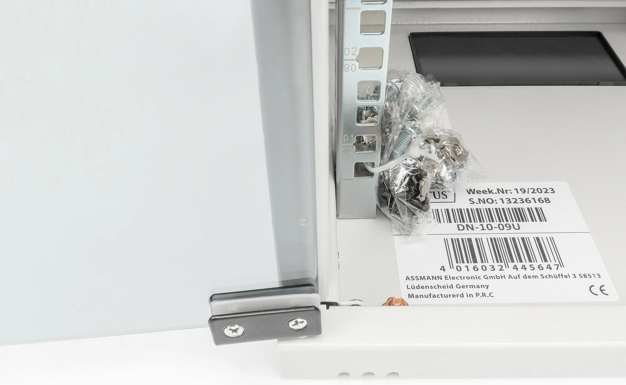 Kasë rrjeti Digitus Compact 9HE, 10", montim në mur, xham, gri