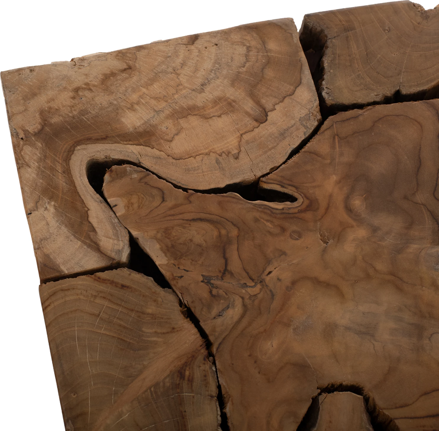 Tavolinë anësore katrore, dru tik natyral, FH9353, 38x38x55H