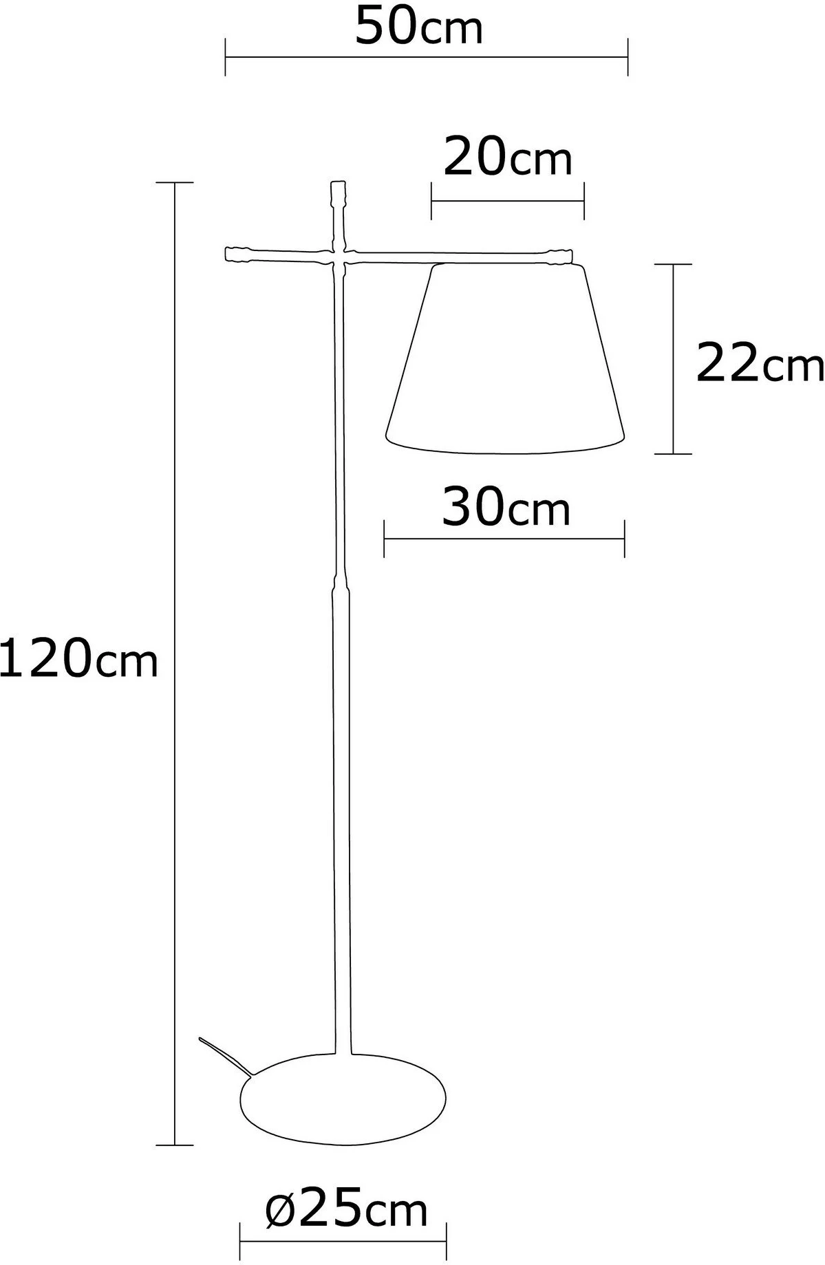 Llambë dyshemeje Opviq, Assos, N-715-US, ngjyrë e zezë