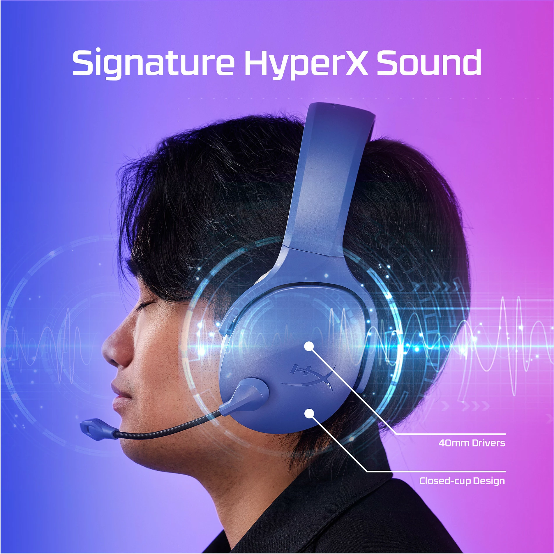 Kufje gaming wireless HyperX Cloud Jet, 2.4GHz + Bluetooth 5.3, të zeza