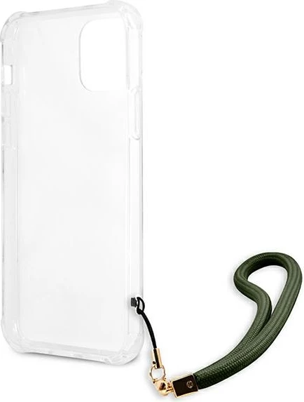 Mbështjellës Guess GUHCP12MKSARKA për iPhone 12/12 Pro, plastikë e fortë, Camo, Jeshile