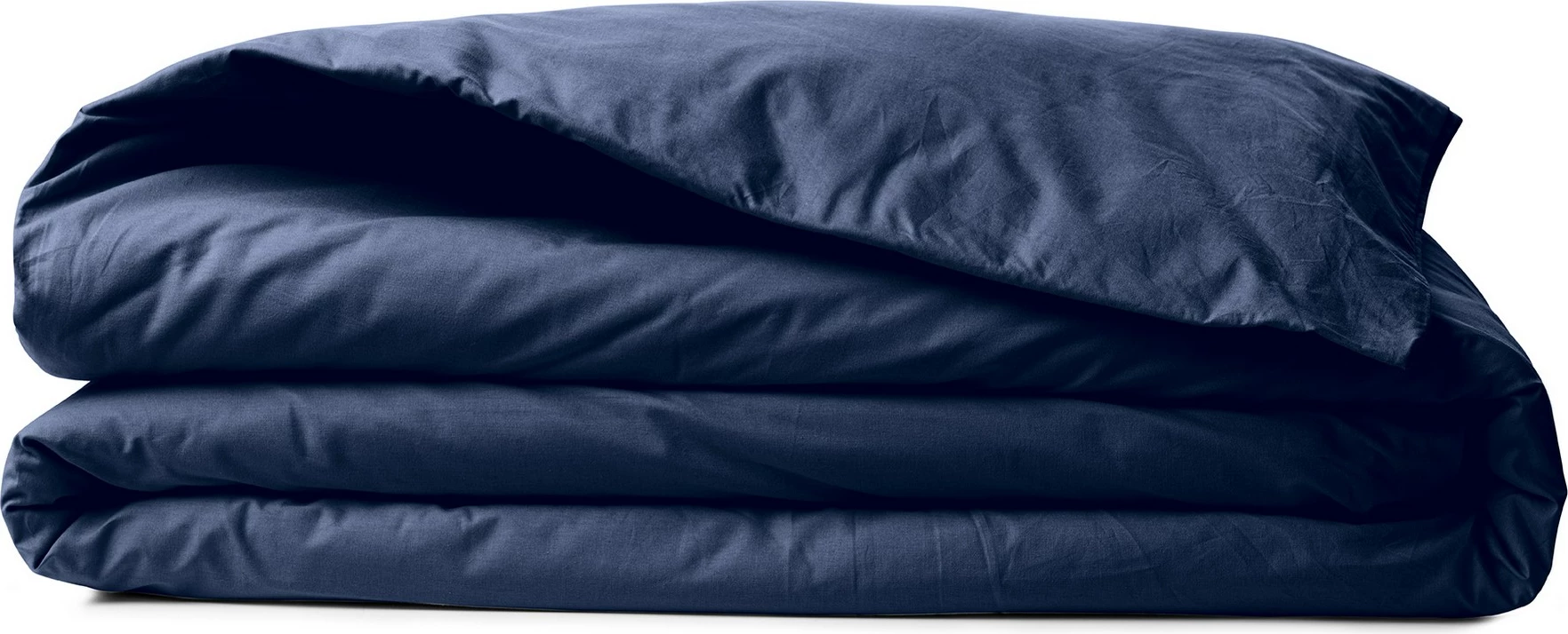 Mbulesë jorgani king size, pambuk ranforce, ngjyrë kaltër e errët, L'essentiel, Tonne Marie - Serra