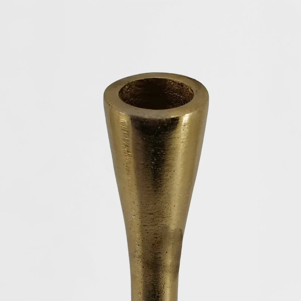 Mbajtëse qirinjsh STELLA, alumin, ngjyrë ari, 13x13x48cm