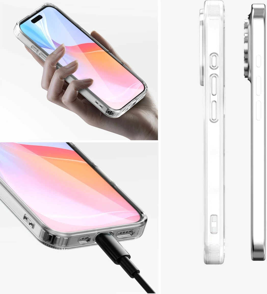 Mbështjellës 4smarts 541193, Apple, iPhone 16 Pro Max, rezistent ndaj goditjeve, transparent