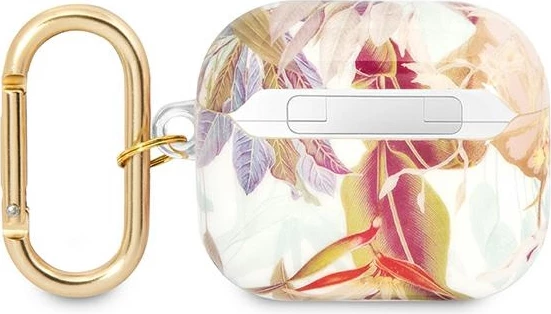 Mbështjellës Guess Flower Strap për AirPods 3, vjollcë