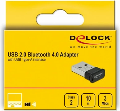 Adapter Bluetooth USB DeLOCK 4.0, USB Type-A, A2DP, 10 m, i zi