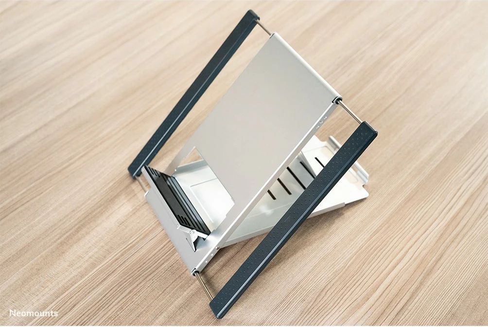 Mbajtës laptopi Neomounts NSLS100, alumini, i palosshëm, për 10-22 inç, argjend