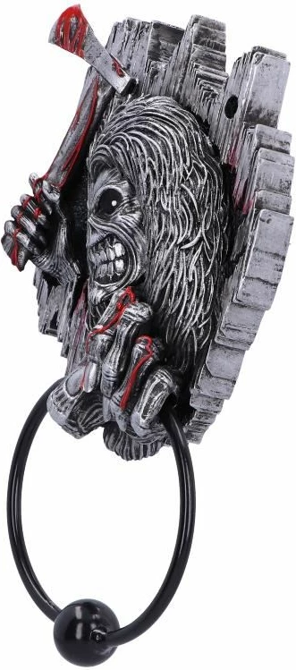 Trokitëse dere NEMESIS NOW Iron Maiden Killers, rezinë, e pikturuar me dorë, 21.5 cm, gri/e zezë