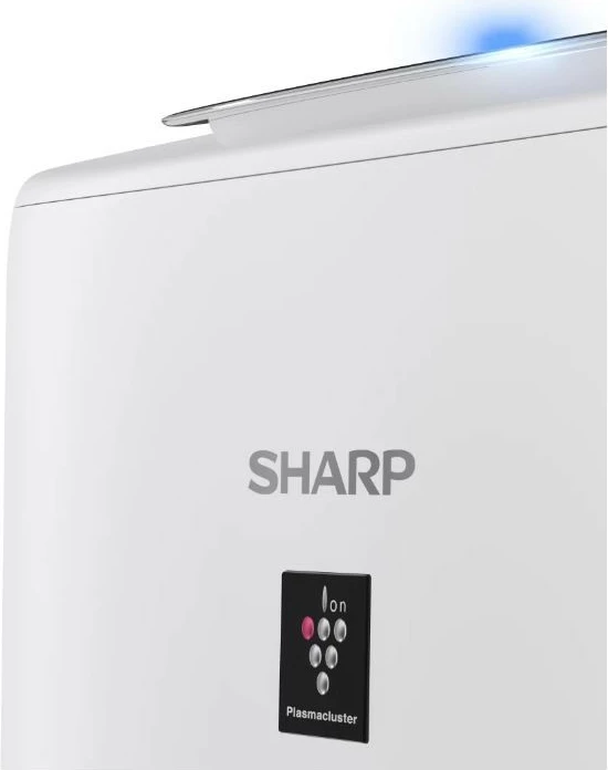 Pastrues ajri Sharp UA-KIN52E-W, me lagështim 2.7 L, për deri 38 m², HEPA & Plasmacluster Ion 25000, i bardhë
