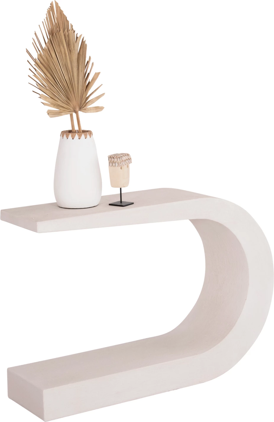 Konsolë Santorini MDF, ngjyrë off-white, 110x30x70 cm