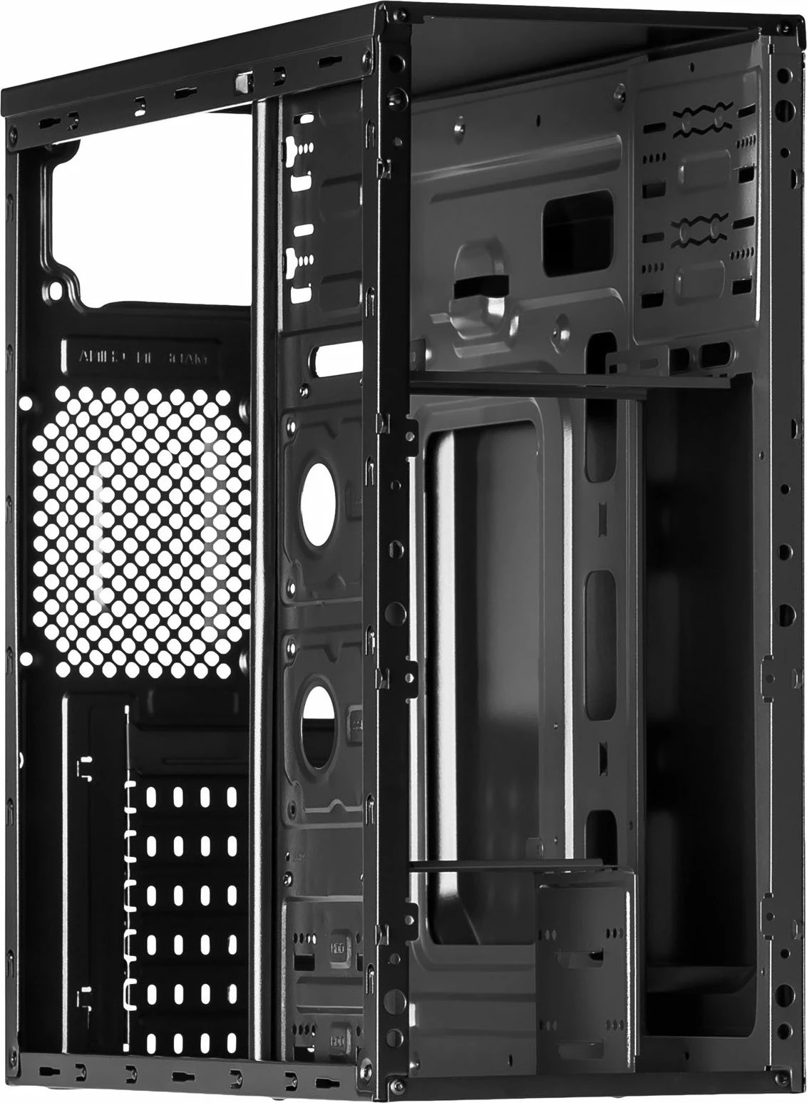 Kasë Akyga AK939BL Midi Tower për ATX/mATX, pa PSU, e zezë