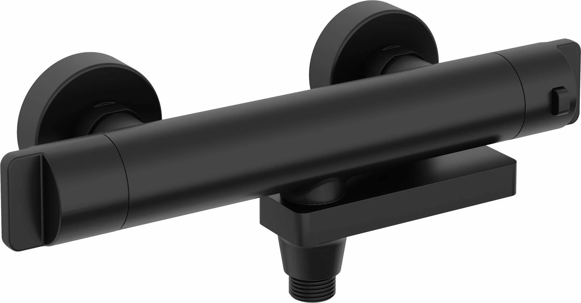 Rubinet vaska termostatik Deante, montim 2-vrima, një-dorezë, i zi mat