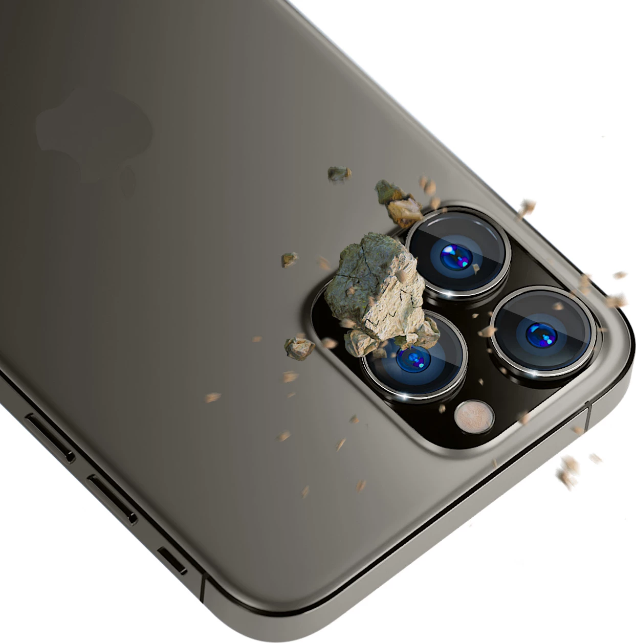 Xham mbrojtës kamerës 3mk Lens Protection Pro për iPhone 13 Pro Max/13 Pro, 9H, Gri