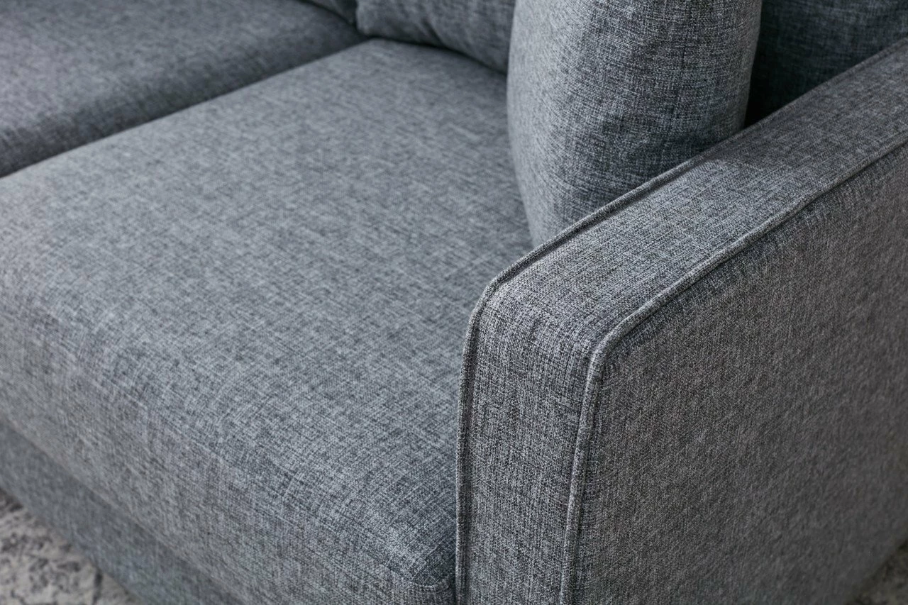 Këndare Eva, ngjyrë gri, Atelier del Sofa, pjesa e majtë