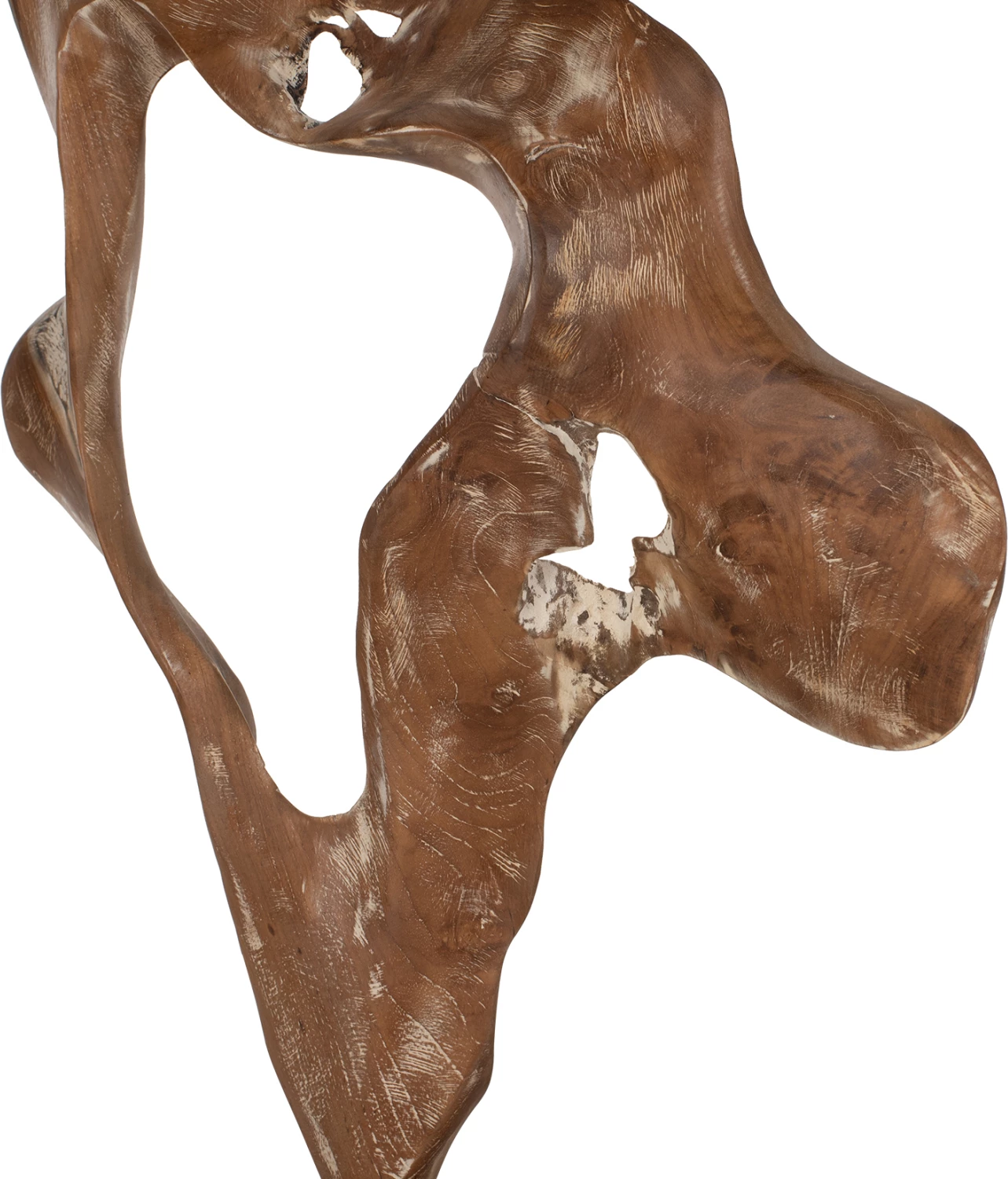 Dekor tavoline FH7715 dru tik i fortë, ngjyrë e bardhë, 26x16x70H