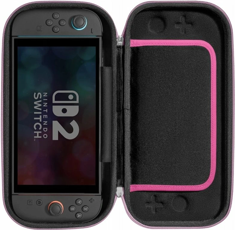 Kasë mbrojtëse Yaxo Tahoe Cool Edition për Nintendo Switch/Switch 2, Litchi Pink