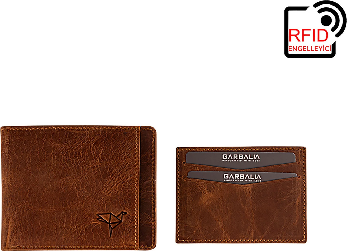 Portofol për burra, lëkurë natyrale, ngjyrë tan, Zoozie Bags Kanguru