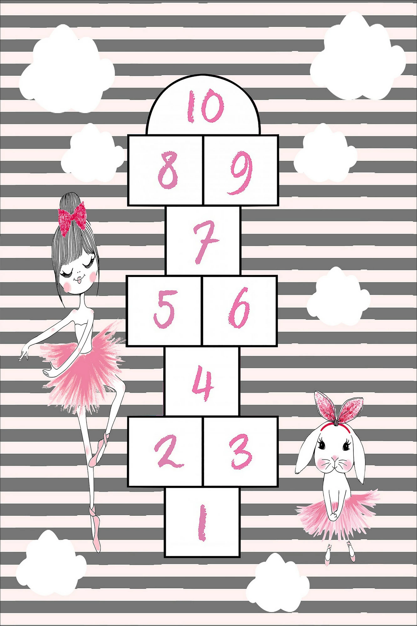 Qilim shumëngjyrësh për fëmijë, 60x100cm, Conceptum Hypnose, WOOKECE027