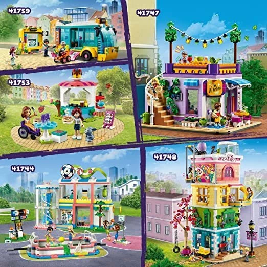 Set ndërtimi LEGO Friends Autobus i qytetit Heartlake 41759, 480 elemente, 3 minifigura, 7+, shumëngjyrëshe