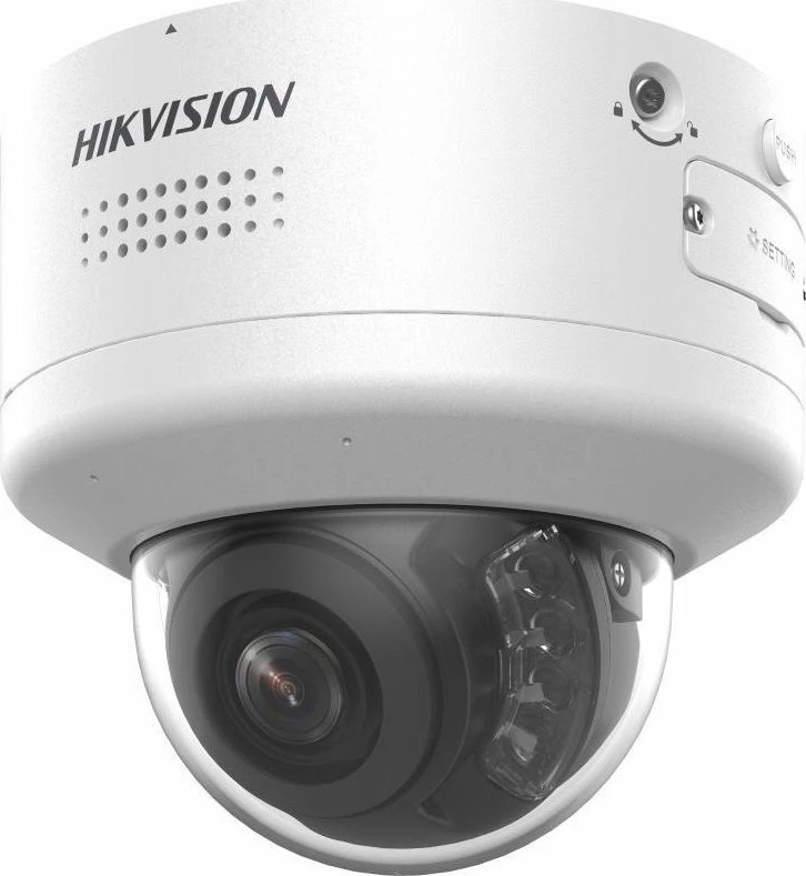 Kamerë IP Hikvision DS-2CD2787G2H-LIPTRZS2U/SL 8MP 4K, lente 2.8-12mm motorike, Dome, IP66/IK10, e bardhë