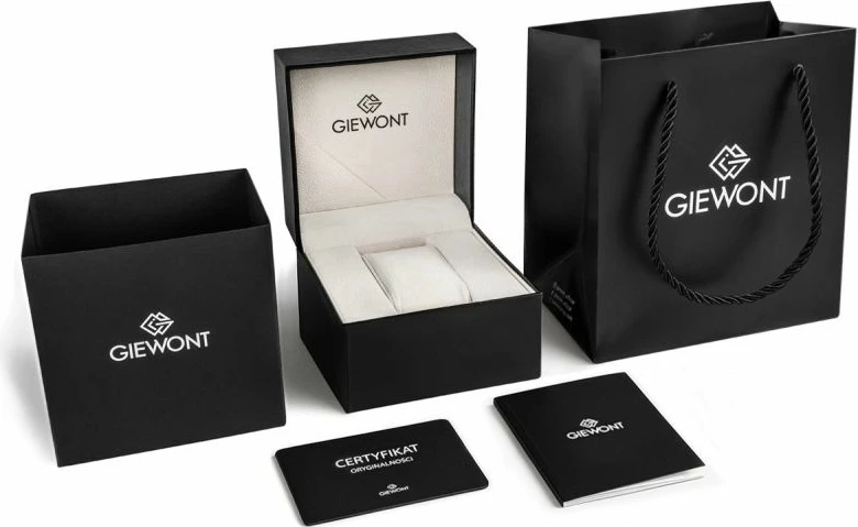 Orë dore meshkuj Giewont GW9580-B3, argjendtë/kaltër