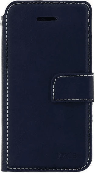 Mbështjellës flip ONASI Milano për Xiaomi Note 11 5G, PU lëkurë, me magnet, me stand, me xhep karte, blu