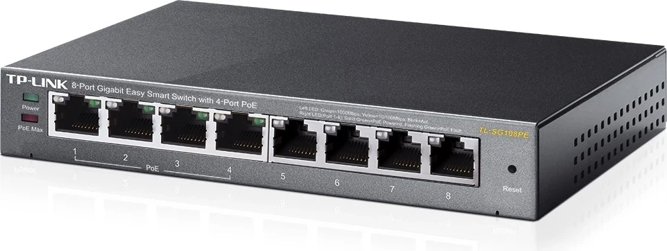 Switch TP-Link TL-SG108PE, 8 Porte LAN