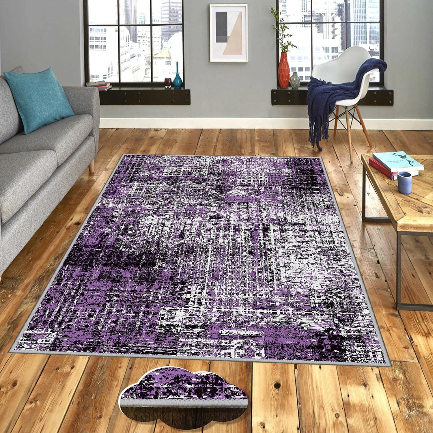 Qilim për korridor, shumëngjyrësh, Conceptum Hypnose, Exfab285, 100x150cm