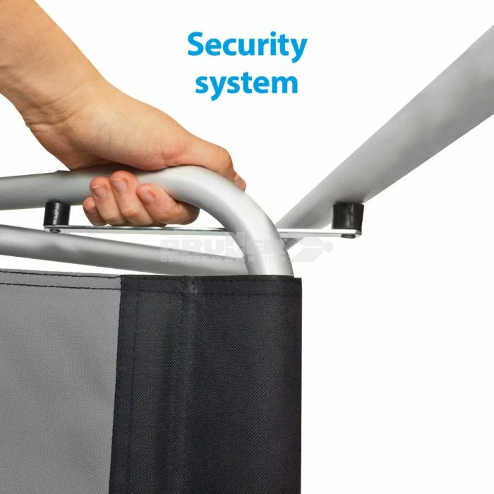 Karrige kampingu BRUNNER Bravura 0404190N.C47, kornizë alumini, mbajtje 100 kg, turkez/zi