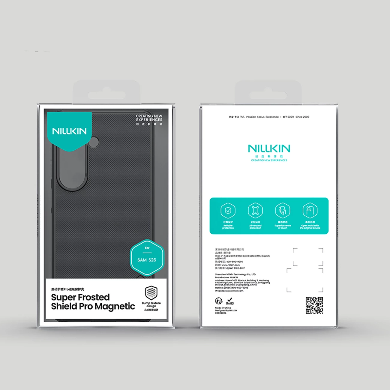 Mbështjellës Nillkin Super Frosted Shield Pro magnetik MagSafe për Samsung Galaxy S26, i zi