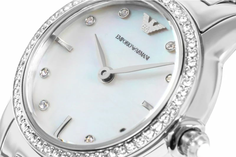 Orë dore femra Emporio Armani Mia AR11669, argjend